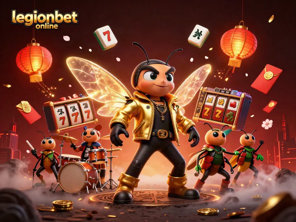 Win big at legionbet online with this vibrant 3D illustration showcasing exciting casino elements.
