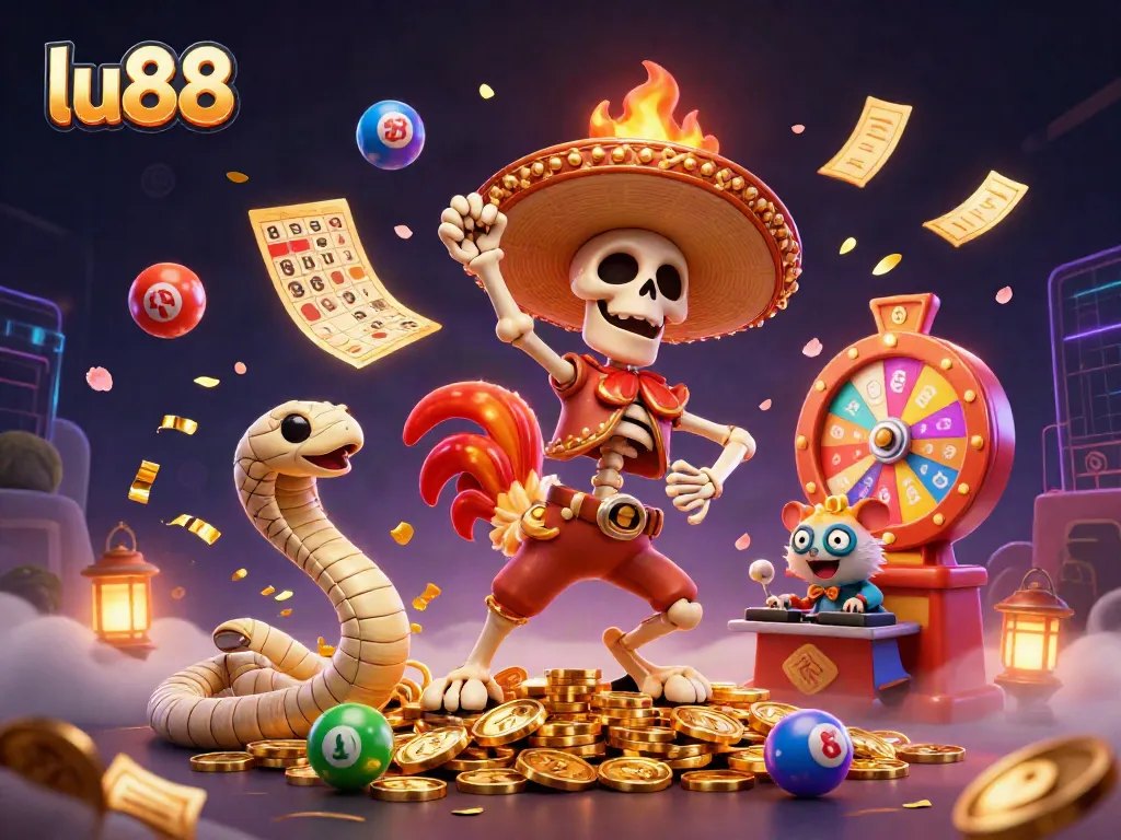 Experience dynamic gaming thrills at lu88 with colorful coins and engaging characters.